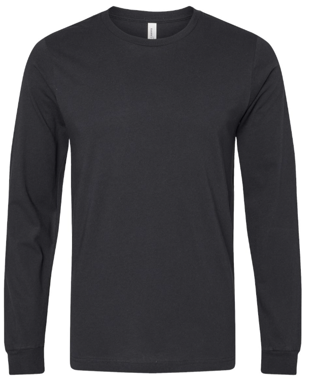 Jersey Long Sleeve Tee-Vintage Black